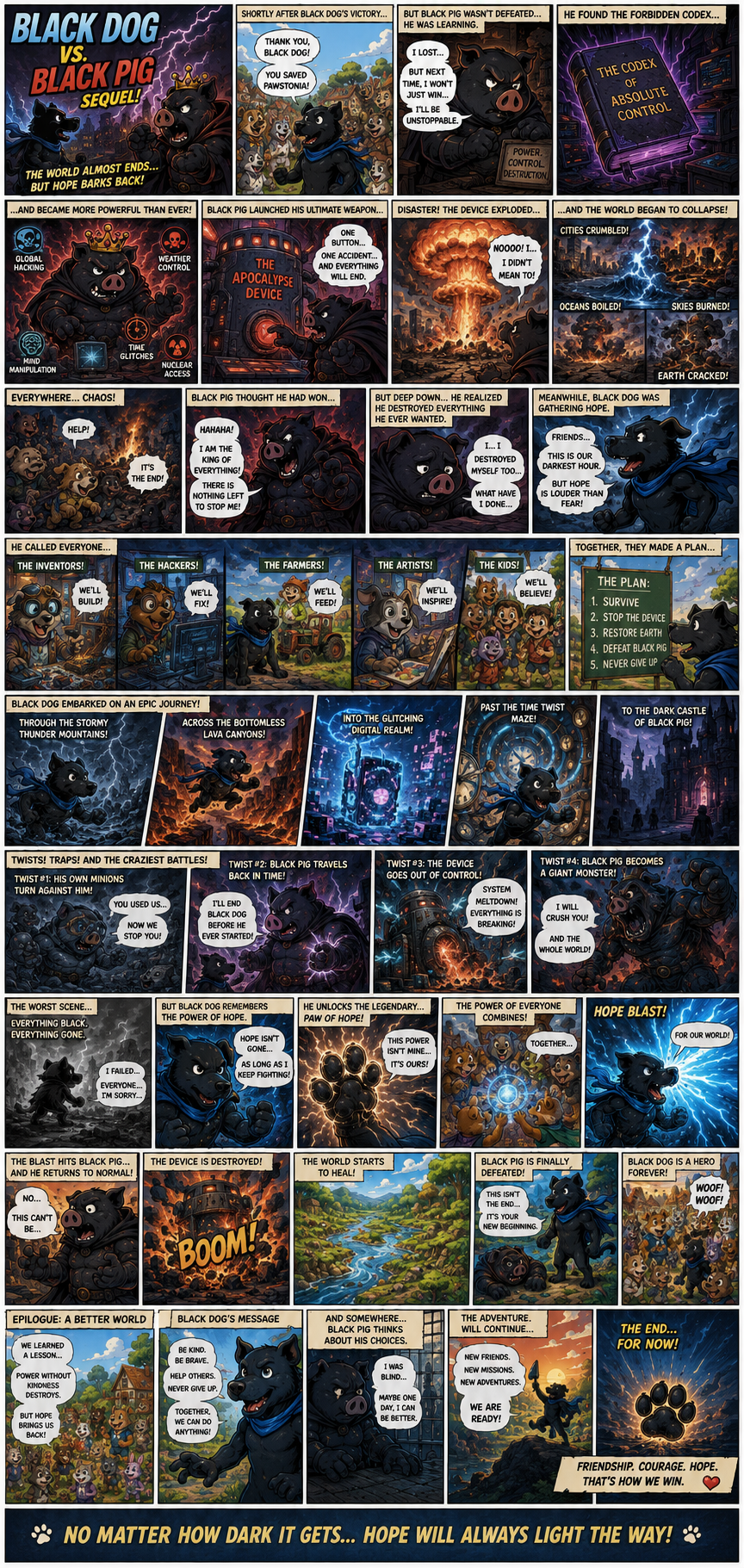 Black Dog vs Black Pig comic 2