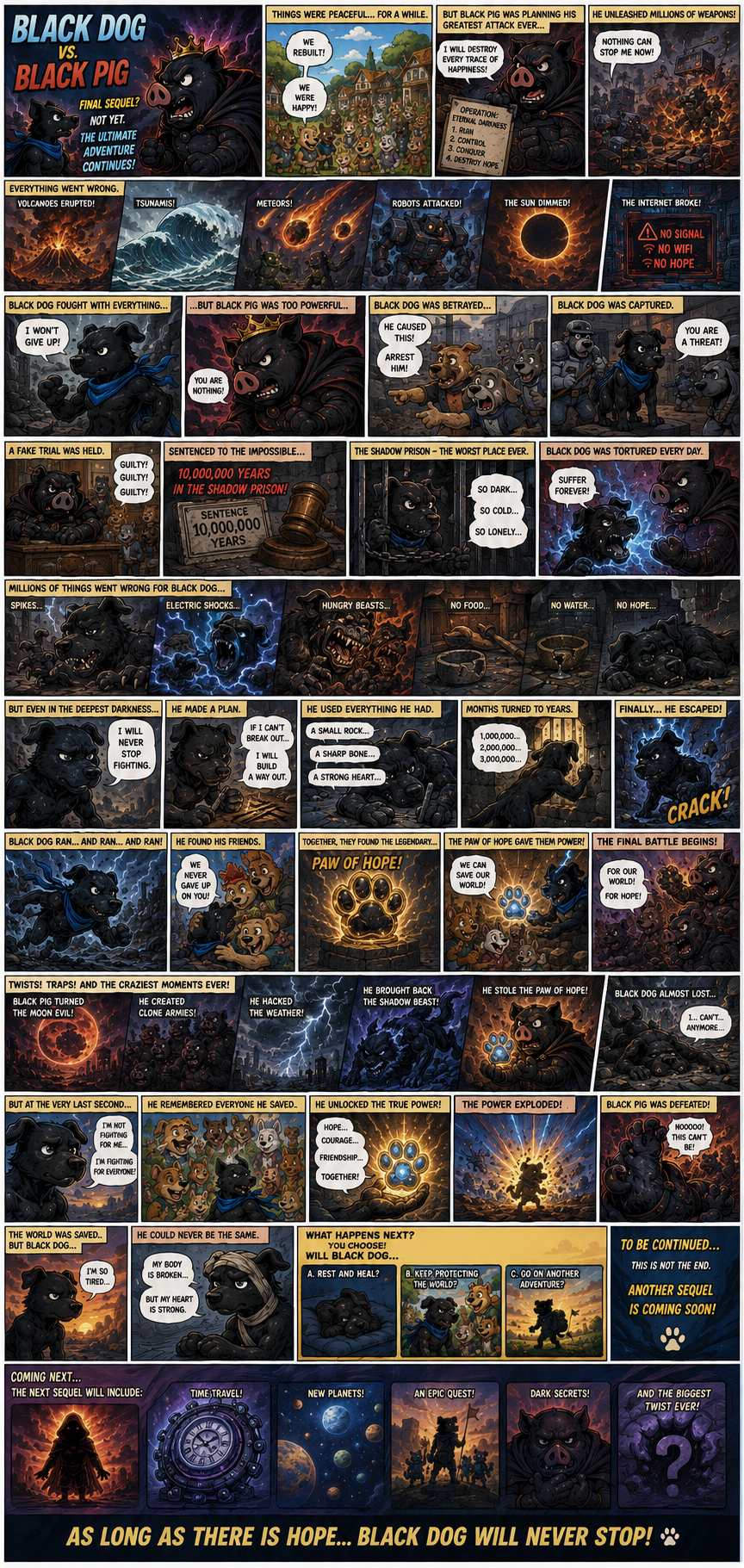 Black Dog vs Black Pig comic 3